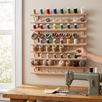 Thread Spool Storage Rack for Sewing, Embroidery, and Crafting
