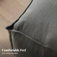 Wabi-Sabi Aesthetic 3-Seater Sofa Removable and cleanable Cover Upholstered Three-Seater Japanese aesthetic Couch Small Space Solution for Apartment Dwellers, Minimalists, Office Managers, Lounge Area