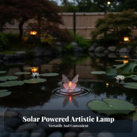 Solar Buoyant Winged Pond Light Automatic On/Off Butterfly Pond Light Dragonfly Water Lamp for Gardeners, Homeowners, Courtyard, Water Feature