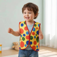 Clown Costume Vest Funny Clown Vest Bright Clothing for Children, Kids