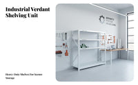 Emergency Equipment Rack Easy Assembly Heavy Duty Metal Shelving Unit Modular Design Adjustable Steel Shelving for Facility Managers, Basement, Pantry