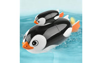 Cartoon Eyes Electric Swimming Penguin Toy Rounded Edges Electric Penguin Toy Waterproof Floating Animal Bath Set Motorized
