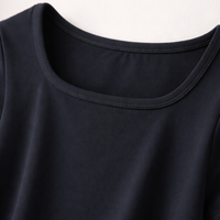 Tops for Women UK with Square Neckline, Short Sleeve T Shirts for UK for Summer, Basic Pullover for Everyday Wear