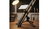 Clamp Style Wind Instrument Phone Holder Vertical and Horizontal Music Score Clip Padded Adjustable Phone Clip Easy Install