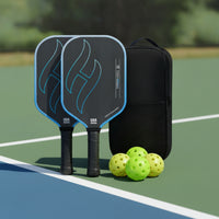 2 Pieces Pickleball Paddle Set with Balls Carbon Fiber Pickleball Set with Bag Sporting Goods Matte Long-Lasting for Players