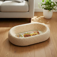 Long-Lasting Oval Cat Scratching Nest Materials Oval Cat Scratcher Bowl Easy to Clean for Large Cats