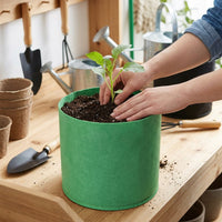 Non-woven Fabric Planter, Home Vegetable Garden, Flower Pot, 240ml, Grow Bag, Bright Green, Cultivation Bag