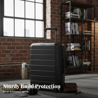 20in Rolling Luggage Large Capatown Pathways Rigid-Shell Hand Luggage Sturdy Suitcase for Explorers, Vacationers, Vacations, Airports