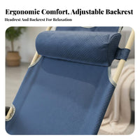 buoyant Recliner Foldable Design Lounge Chair Multi-Position Reclining Portable Furniture for Homeowners, Outdoor aficionados, Home, Beach, Patio