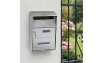 Wall-Mounted Mailbox with Lock Secure Wall-Mounted Mailbox Commercial-Grade Hardware for Landlords, Villa, Entryway, Entry Gate