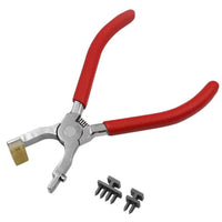 Leather Hole Punch Plier Manual Hole Perforator with Replaceable Heads Heavy-Duty Tool for Hobbyists