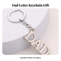 MOM DAD Keychain Mother's Day Gift Letter Key Fob Zinc Alloy