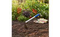 Stainless Metal Hand Hoe 2 in 1 3 Prong Cultivator Easy to Clean Garden Tool for Flower Bed, Digging Soil