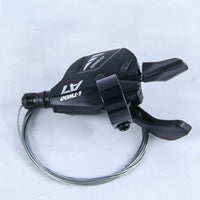 Rear Derailleur with Thumb Shifter Cable-Actuated Bike Shifting Component Rear Derailleur Matte Black Thumb Shifter Long-Lasting