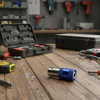 Drill to Screwdriver Conversion Head Compact Bit Extension Self-Locking Bit Holder for Hobbyists, Handymen