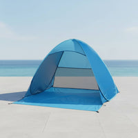 Ventilated Design Self-Deploying Beach Tent Waterproof Automatic Beach Shelter Outdoor Gear for Families, Picnic, Hiking