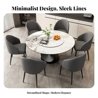 Nordic Aesthetic Upholstered Dining Armchair Modern Minimalist Upholstered Armchair Ergonomic Design Household Furniture Thick Padding for Homeowners, Restaurant Owners, Hotel Managers, Cafe, Living Room, Kitchen, Bedroom