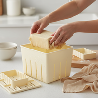 DIY Tofu Press Kit with Mold and Cloth for Homemade Tofu Making