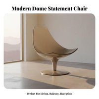 Dome-Shaped Dome Chair Light Luxury Upholstered Armchair Nordic Inspired Crafted Aesthetic for Interior Designers