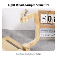 Wooden Soap Cutter Wood Construction Soap Loaf Cutting Tool Versatile Cutting Tool with Scale for DIY Crafters, Home Kitchen, Workshop
