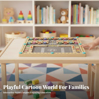 Fine Movement Skills Development Attractive Alphabet Maze Hand-Eye Coordination Color and Number Sorting Toy Learn Through Play