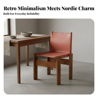 Hardware Reinforced Retro Monk Chair Wabi-Sabi Backrest Chair Household Furniture for Design Enthusiasts, Interior Designers, Homeowners, Dining Room, Home, Restaurant, Study