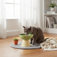 Ice Cream Cone Pet Bowl Easy to Clean Detachable Pet Bowl Whisker Friendly Raised Cat Food Dish