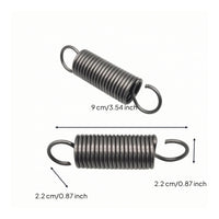2 Pieces Cylindrical Spring with Hooked Ends Heavy-Duty Coil Spring with Hooks Long-Lasting Extension Springs with Hook Ends Versatile for Mechanics