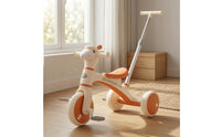 Alpaca Tricycle Adjustable Young Child Tricycle with Push Handle Parentguided Steering Kids Vehicle for Young Children
