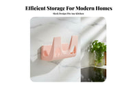 Wall Mounted Pot Lid Rack Multi-Functional Board Holder for Small Kitchens, Apartments