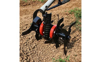 Garden Equipment Cultivating Wheel Mower Attachment with Bent Tines Anti-Snag Wheel Attachment for Gardeners, Garden Cultivation
