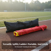 Agility Ladder Flexible Rungs Speed Ladder Easy Setup Agility Training Set for Athletes, Coaches, Outdoor, Gym