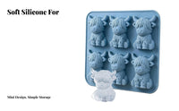 Food-Grade Silicone Highland Cow Ice Cube Mold Creative Design Highland Cow Ice Mold Safe for Mixed Drink Enthusiasts, Kids, Parties