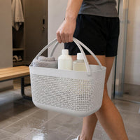 Japanese Style Portable Shower Caddy Basket Plastic Bathroom Organizer with Drainage