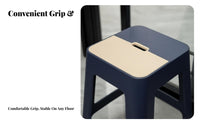 Modern Minimalist Design dual-color Utility Stool Stackable nested Seat long-lasting Household Furniture Anti-Slip Feet for Adults, Guests, Homeowners, Kitchen, Dining Room, Bathroom, Entryway