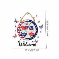 Self-Adhesive Independence Day Wall Decal Easy to Apply American Flag Star Sticker Vibrant Colors July 4th Window Sticker Double-Sided Print for Living Room