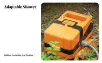 Rechargeable Pump Shower System Portable Design Outdoor Gear Suction attachment Mount individual hygiene Appliance for Students, Hikers, Dormitory, Camping, Beach