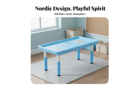 Sand and Water Table Rounded Edges Sand and Aquatic Play Table All in Single children's Play Desk with Chairs for Young Children, Girls, Playroom