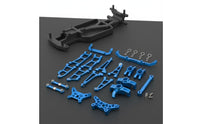 1/14 Scale RC Car Upgrade Set Adjustable Tie Rods Aluminum Shock Absorber System Arm Wear-Resistant kitResistant Metal RC Car Upgrade Kit