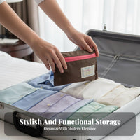 Suitcase Organizer Bag Various Sizes Available Luggage Organizer Storage Space Saving Travel Packing Cube for Commuters, Families, Vacation, Closet