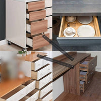 Drawer Bottom Support Bracket Sagging Drawer Repair Bracket with Screws Heavy Duty Hardware for Homeowners