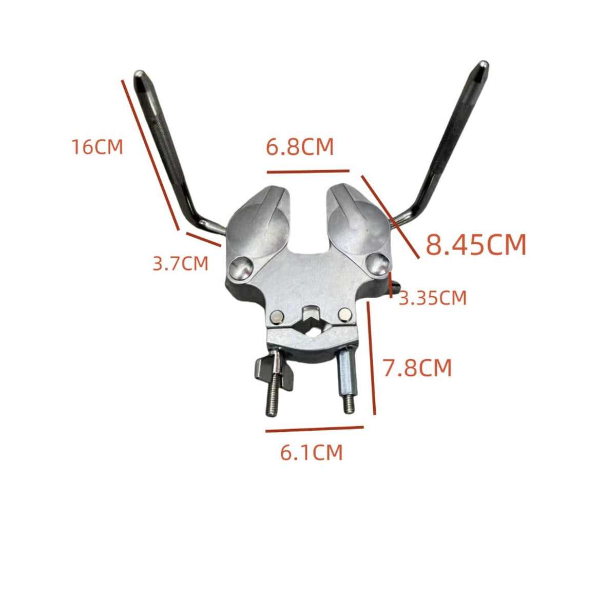Adjustable Drum Clamp with Ball Joint Secure Tom Drum Holder Long-Lasting Expansion Hardware Connector Universal for Drummers