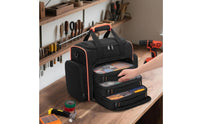 Electrician Tool Bag Padded Handle Shoulder Strap Tool Bag Multiple Pockets for Electricians, Worksite