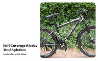 Wide Compatibility Front and Rear Bike Fenders Long-Lasting Material Front and Rear Mudguard Set Easy Installation for Rainy Days