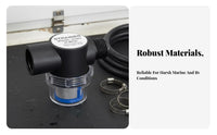 Water Pump Strainer Easy to Clean Boat Water Pump Pre-Strainer 50 Mesh Pipe Strainer Transparent Bowl Plumbing Fitting