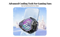Low Noise Operation Attachable Phone Cooler 2-Speed Adjustable Gaming Phone Cooler Wide Compatibility for Live Streamers, Vlogging