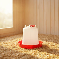 Hands-Effortless Watering Automatic Chicken Feeder Easy to Clean Hanging Duck Feed Trough Sturdy Material Hanging Poultry Waterer Heavy Duty for Backyard