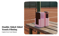 Hands-Unrestricted Recording Tennis Net Camera Mount Lightweight & Portable Tennis Phone Holder Secure Grip for Solo Players