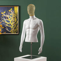 Male Half-Body Mannequin for Clothing Store Display