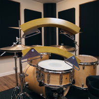 Snare Drum Rimshots Solid Maple Snare Drum Rims Riser Block for Drummers, Percussionists, Audio Production Studio
